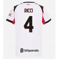 Dres AC Milan Samuele Ricci #4 Gostujuci za Žensko 2025-26 Kratak Rukav